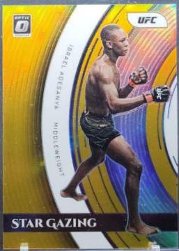 Israel Adesanya 2022 Panini Donruss Optic UFC Star Gazing #24 Holo