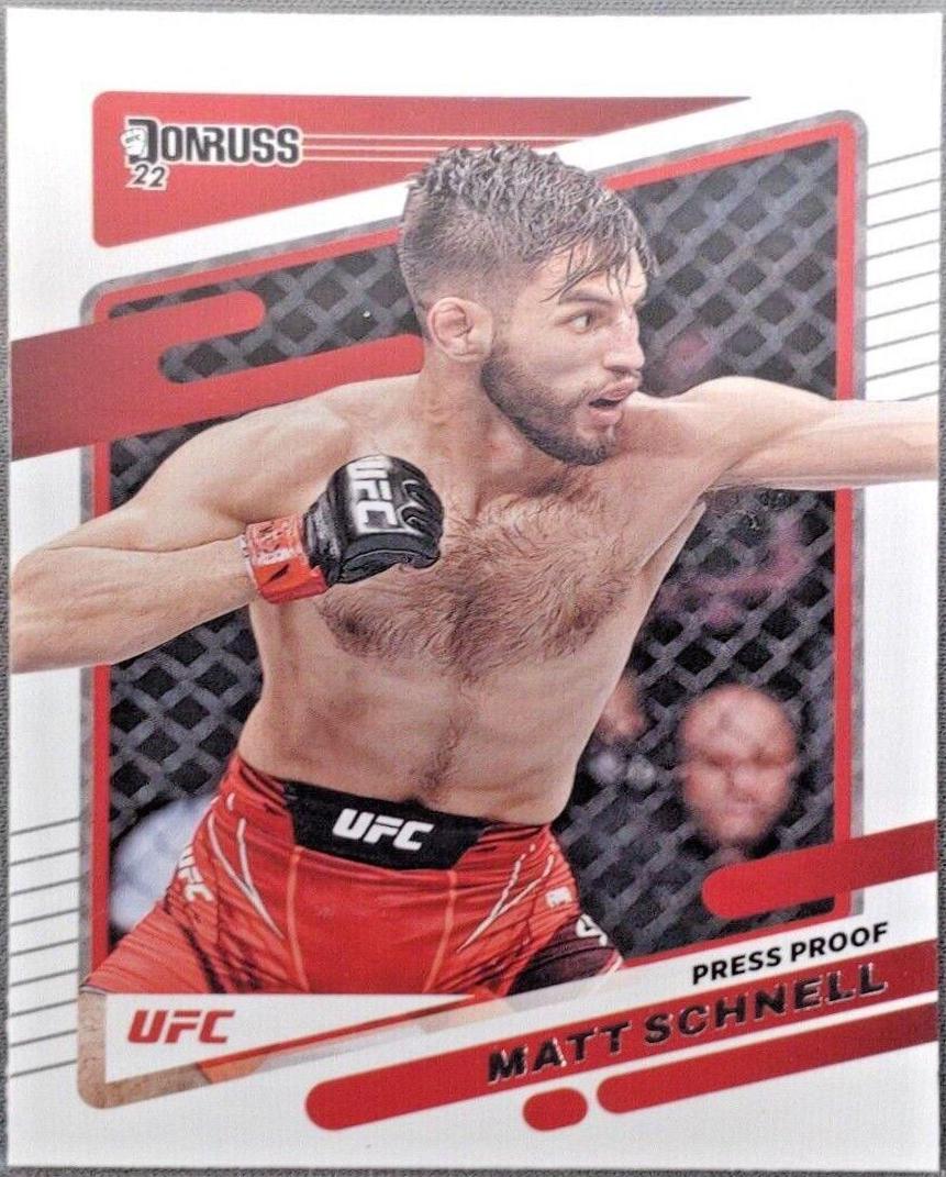 Matt Schnell 2022 Panini Donruss UFC Base #123 Silver