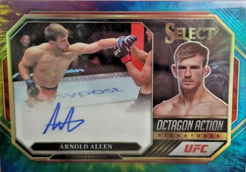 Arnold Allen 2023 Panini Select UFC Octagon Action Signatures #40 Tie-Dye