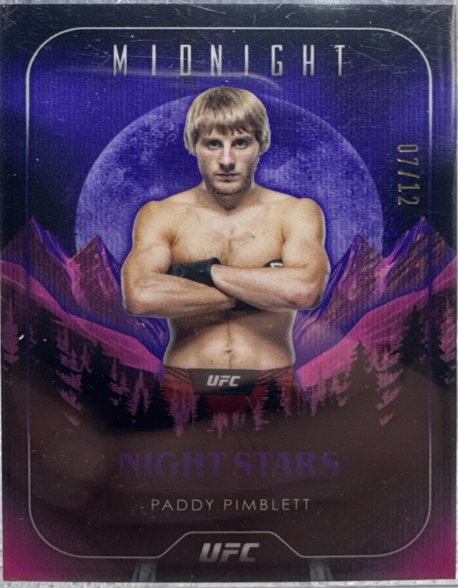 Paddy Pimblett 2024 Topps Midnight UFC Night Stars #NS-26 Midnight