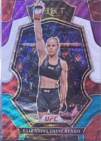 Valentina Shevchenko 2023 Panini Select UFC Premier Level #113 Tri Color