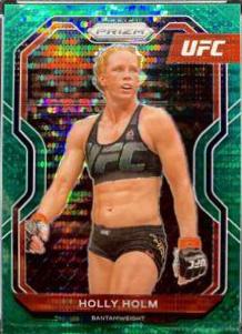 Holly Holm 2021 Panini Prizm UFC Base #4 Green Pulsar