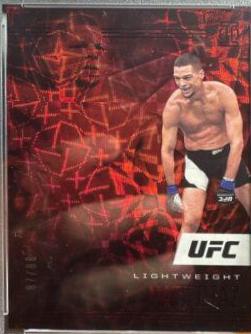 Nate Diaz 2021 Panini Chronicles UFC Base Illusions #176 Asia Red