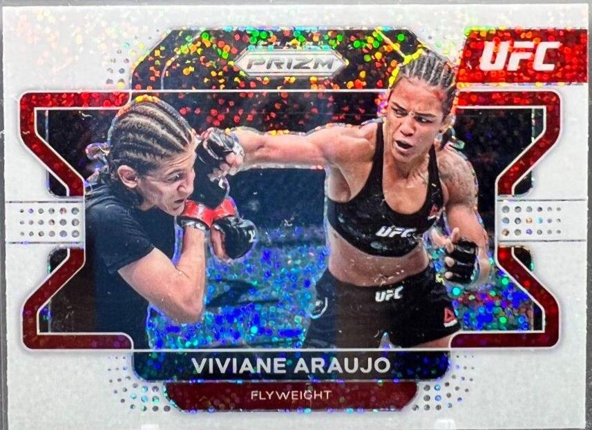 Viviane Araujo 2022 Panini Prizm UFC Base #62 White Sparkle