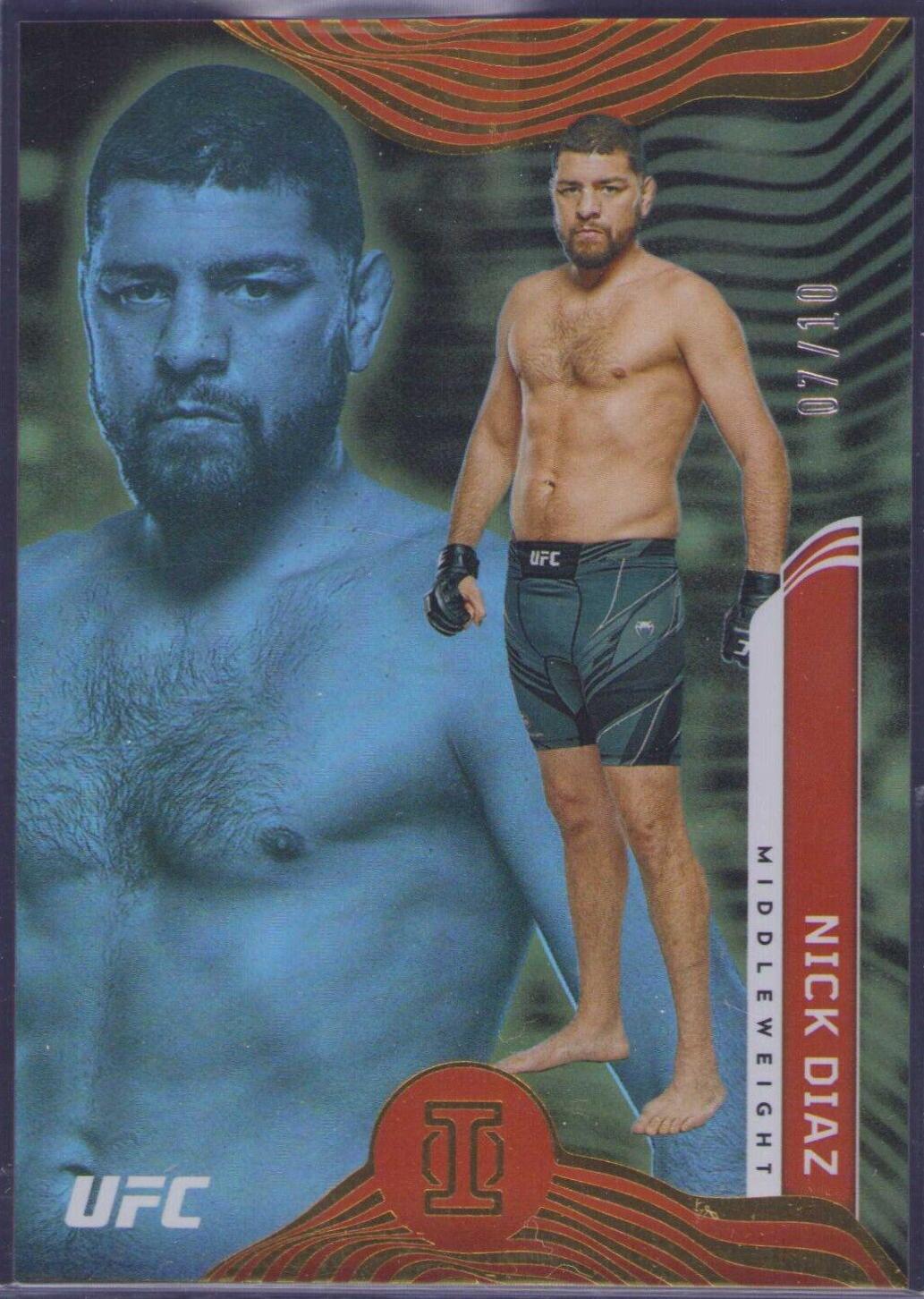 Nick Diaz 2022 Panini Chronicles UFC Base Illusions #265 Gold
