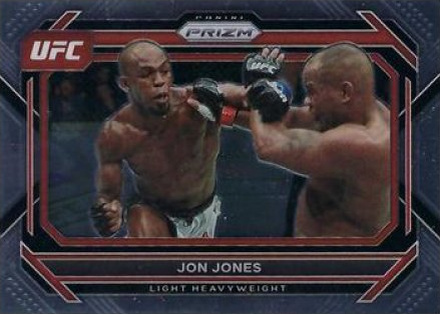 Jon Jones 2023 Panini Prizm UFC Base #74 Green Pulsar