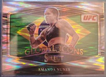 Amanda Nunes 2022 Panini Select UFC Global Icons #7 Flash