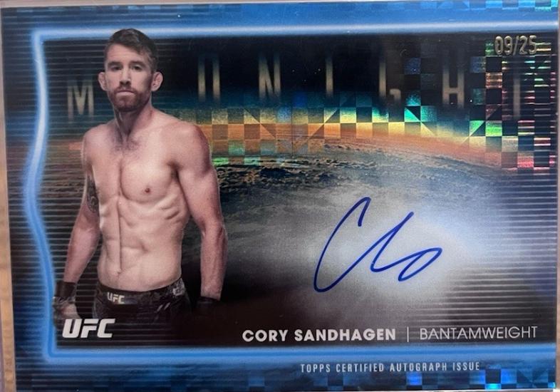 Cory Sandhagen 2025 Topps Midnight UFC Horizon Signatures #HNS-CS Daybreak