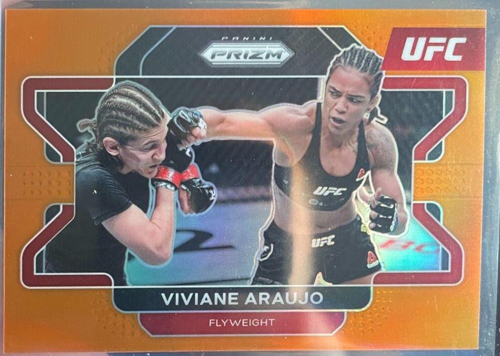 Viviane Araujo 2022 Panini Prizm UFC Base #62 Orange