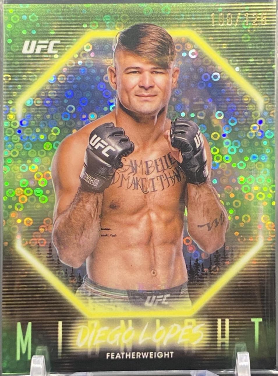 Diego Lopes 2025 Topps Midnight UFC Base #100 Morning
