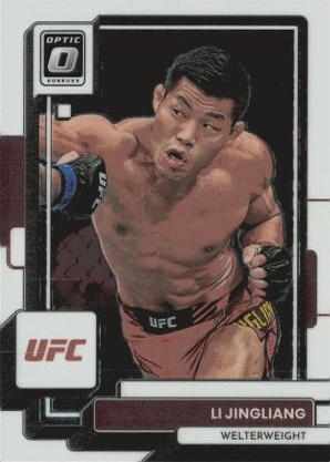 Li Jingliang 2023 Panini Donruss Optic UFC Base #46 Gold Vinyl