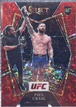 Paul Craig 2022 Panini Select UFC Premier Level #195 Red Disco