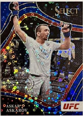 Askar Askarov 2022 Panini Select UFC Octagonside #205 Blue Disco