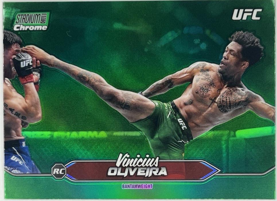 Vinicius Oliveira 2025 Topps Stadium Club UFC Base Chrome #C-59 Green Refractor