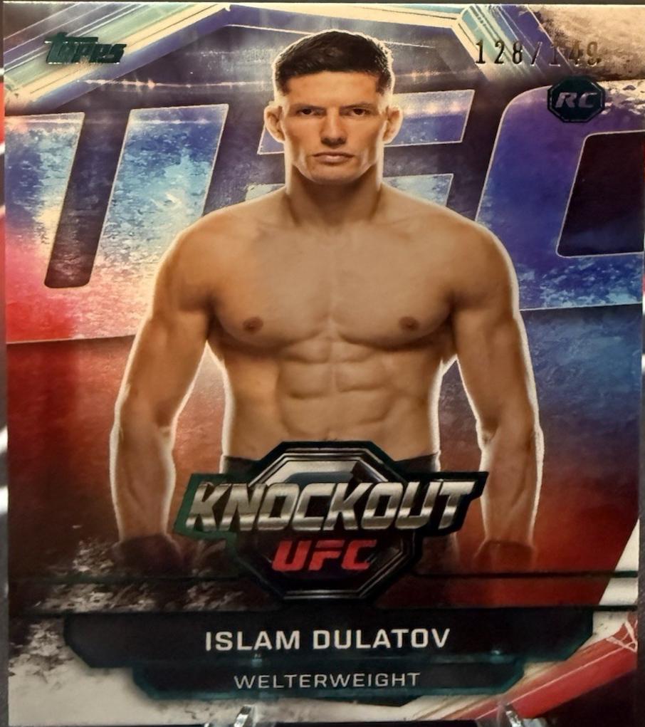 Islam Dulatov 2026 Topps Knockout UFC Base #97 Teal
