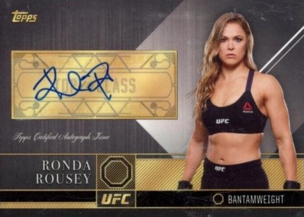 Ronda Rousey 2016 Topps UFC Top of the Class Top of the Class Autographs #TCA-RR Gold