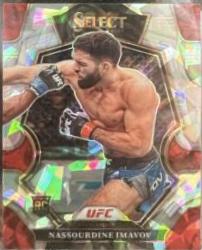 Nassourdine Imavov 2023 Panini Select UFC Premier Level #197 Cracked Ice