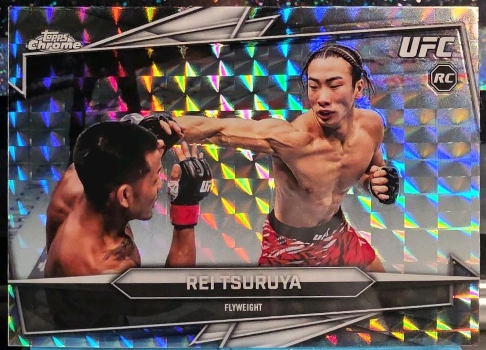 Rei Tsuruya 2026 Topps Chrome UFC Base #66 Purple Geometric Refractor