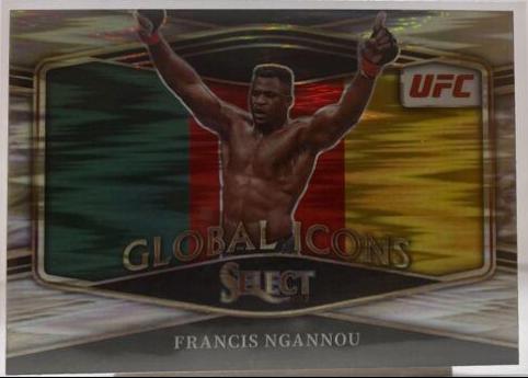 Francis Ngannou 2022 Panini Select UFC Global Icons #1 Silver