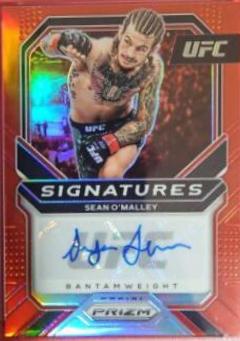 Sean O'Malley 2021 Panini Prizm UFC Signatures #17 Red