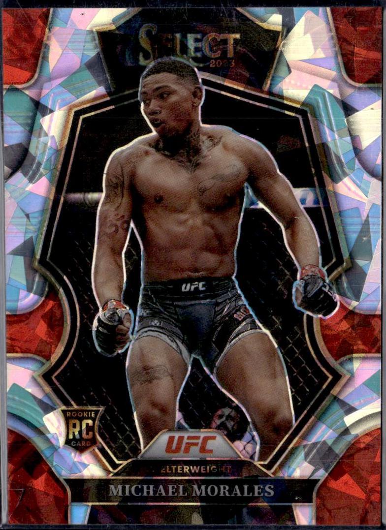 Michael Morales 2023 Panini Select UFC Premier Level #157 Cracked Ice
