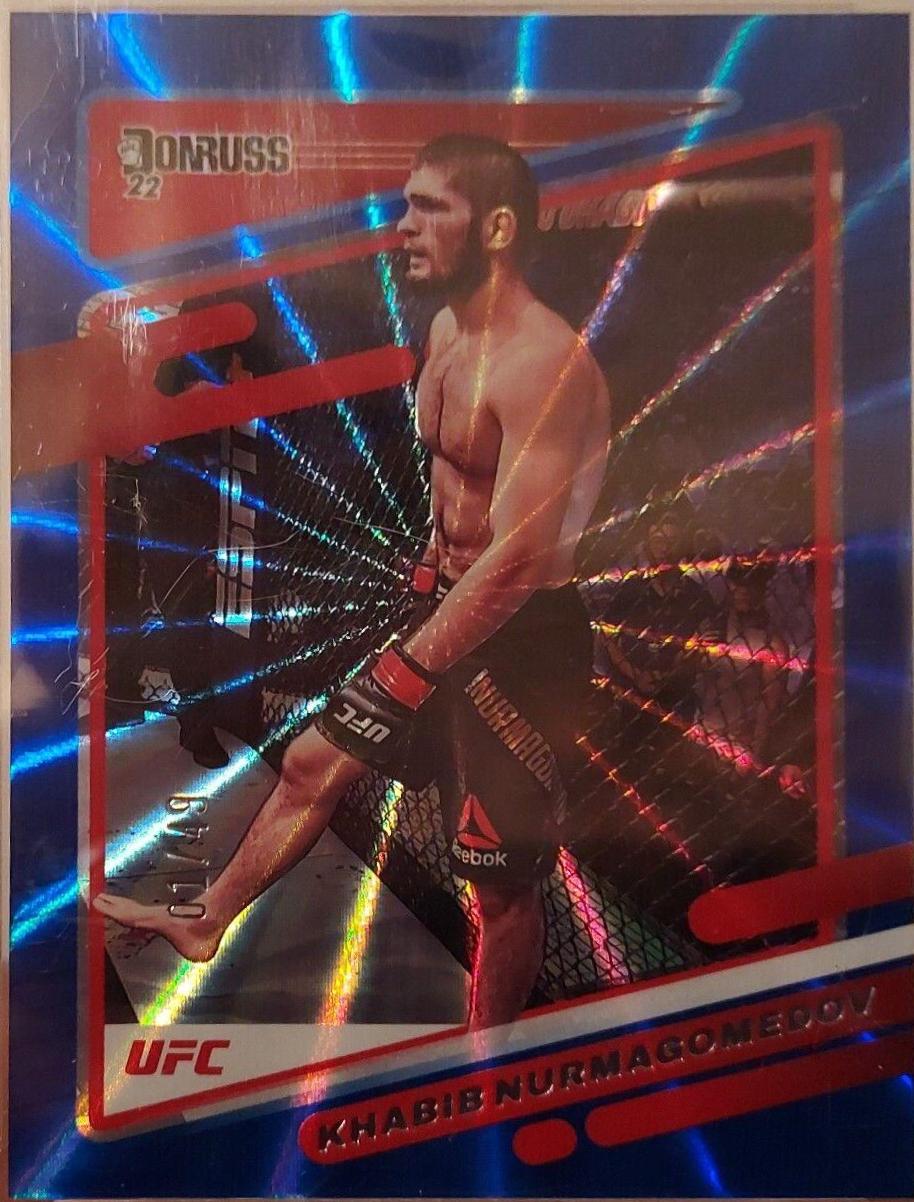 Khabib Nurmagomedov 2022 Panini Donruss UFC Base #4 Blue