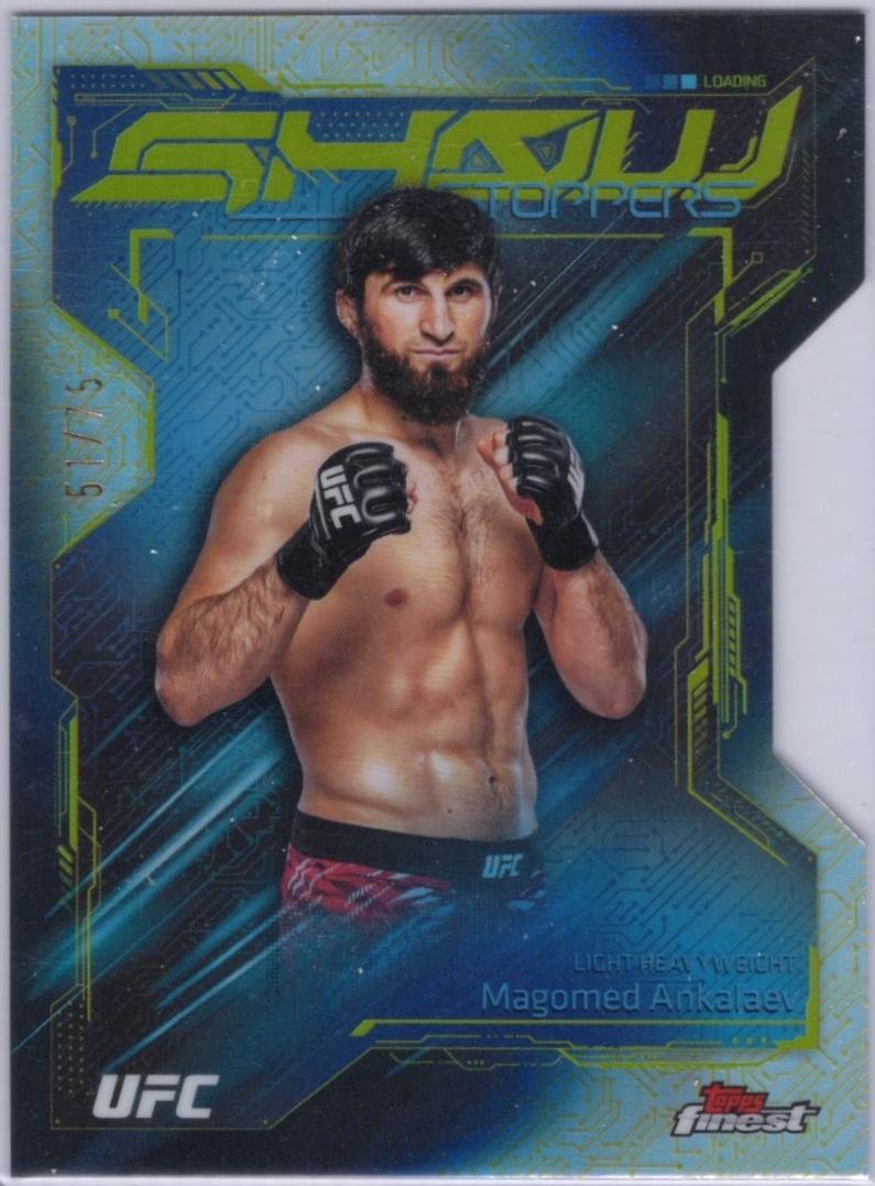 Magomed Ankalaev 2025 Topps Finest UFC Showstoppers #SS-19 Die-Cut Refractor
