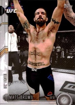 Matt Brown 2015 Topps UFC Chronicles Base #65 Sepia