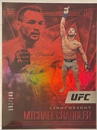 Michael Chandler 2021 Panini Chronicles UFC Base Illusions #166 Red