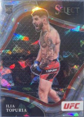 Ilia Topuria 2022 Panini Select UFC Octagonside #262 Cracked Ice