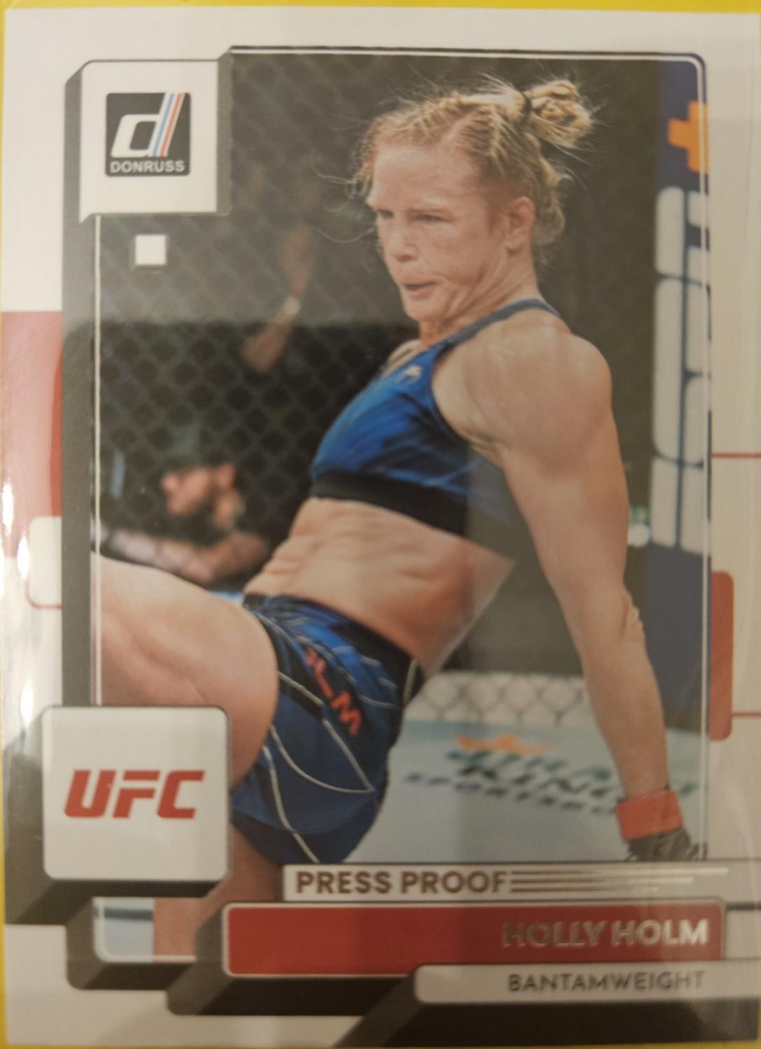 Holly Holm 2023 Panini Donruss UFC Base #52 Press Proof Silver