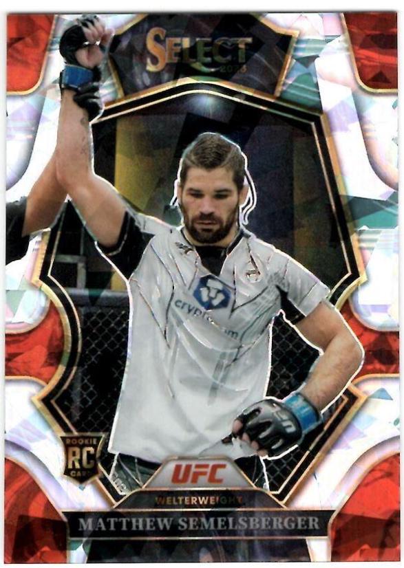 Matthew Semelsberger 2023 Panini Select UFC Premier Level #127 Cracked Ice