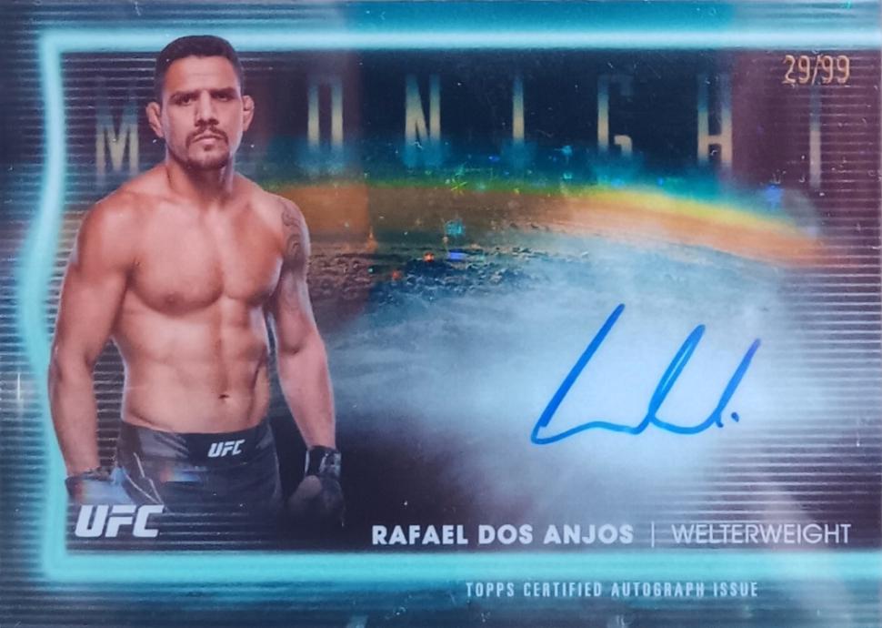 Rafael Dos Anjos 2025 Topps Midnight UFC Horizon Signatures #HNS-RD Twilight