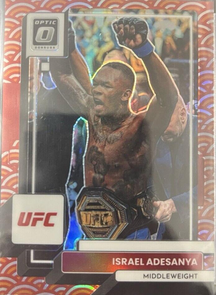Israel Adesanya 2023 Panini Donruss Optic UFC Base #73 Photon