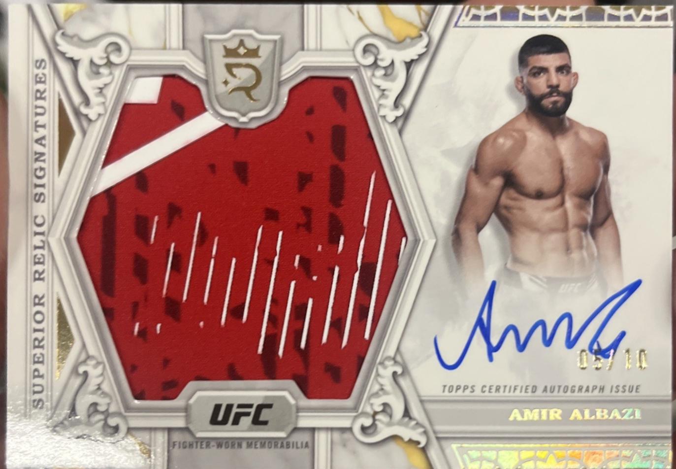 Amir Albazi 2024 Topps Royalty UFC Superior Signatures #SS-AAI Platinum