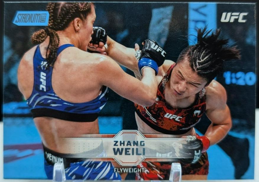Zhang Weili 2026 Topps Stadium Club UFC Base #21 Blue
