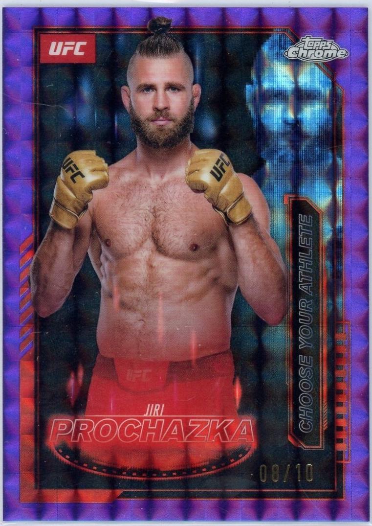 Jiri Prochazka 2025 Topps Chrome UFC Mission Control #MCL-15 Geometric Purple Refractor