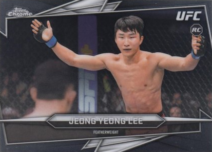 JeongYeong Lee 2026 Topps Chrome UFC Base #196 Blue Refractor