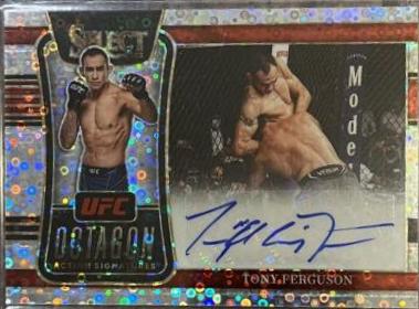 Tony Ferguson 2022 Panini Select UFC Octagon Action Signatures #3 Disco