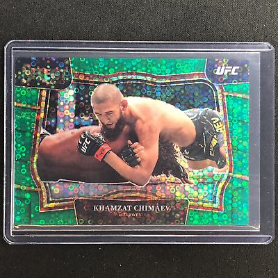 Khamzat Chimaev 2023 Panini Select UFC Octagonside #213 Green Disco