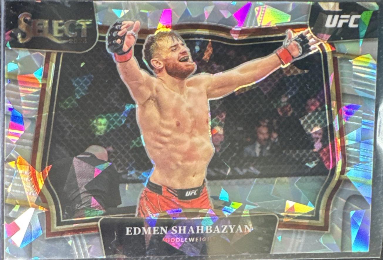 Edmen Shahbazyan 2023 Panini Select UFC Octagonside #248 Cracked Ice
