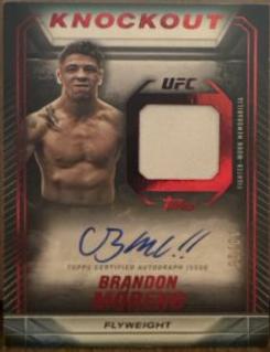 Brandon Moreno 2024 Topps Knockout UFC Knockout Autograph Relics #KAR-BMO Red