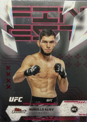 Nurullo Aliev 2025 Topps Finest UFC Base Uncommon #187 Checkerboard Refractor