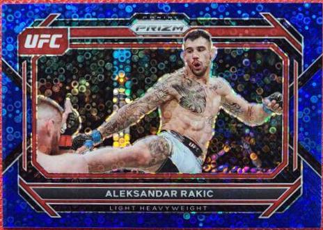 Aleksandar Rakic 2023 Panini Prizm Under Card UFC Base #16 Blue