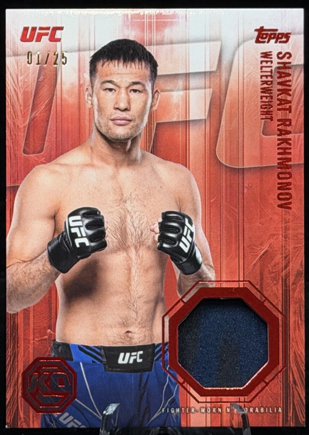 Shavkat Rakhmonov 2026 Topps Knockout UFC Knockout Relics #KOR-SR Gold