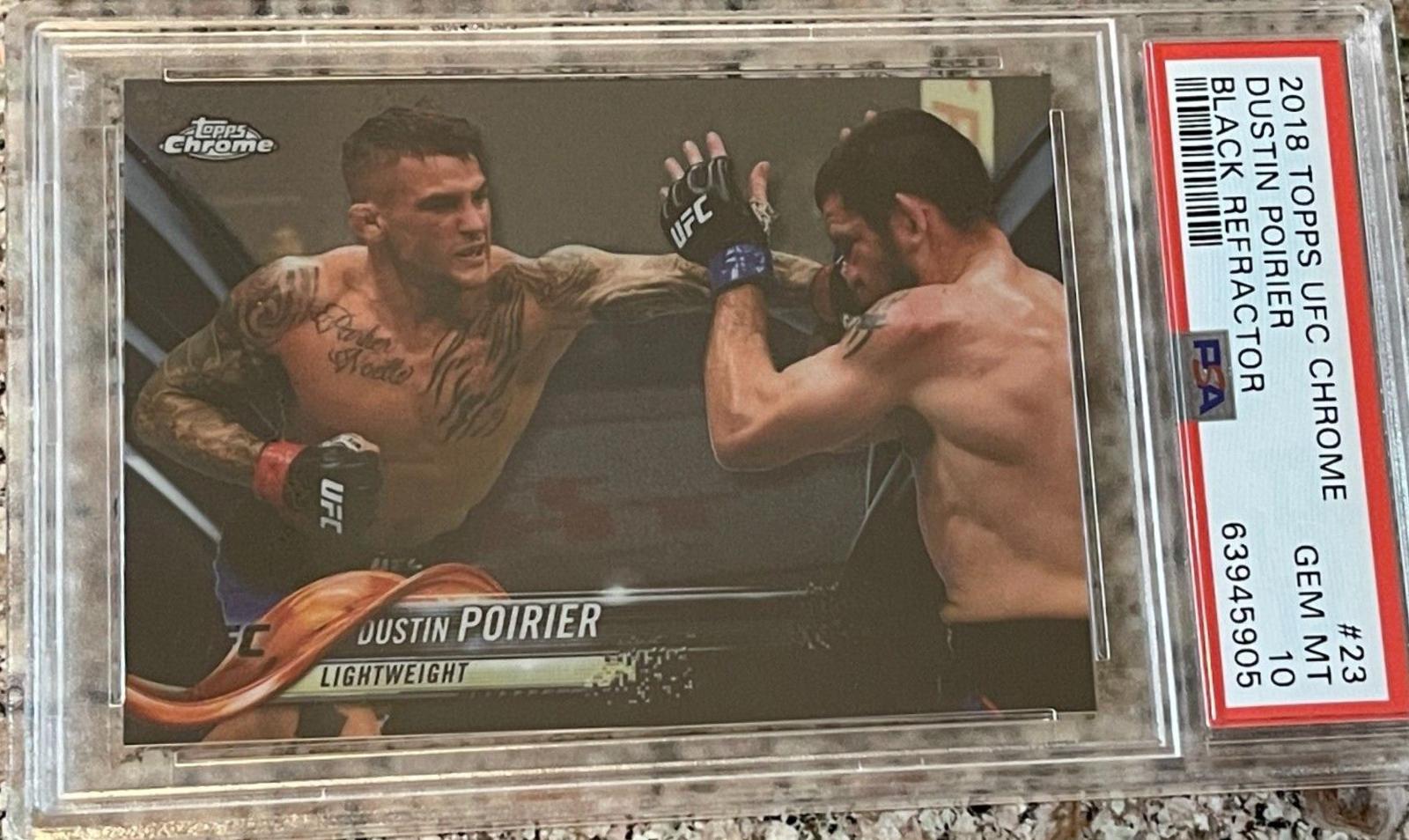 Dustin Poirier 2018 Topps Chrome UFC Base #23 Black