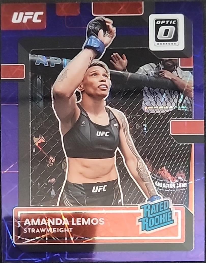 Amanda Lemos 2023 Panini Donruss Optic UFC Base #128 Purple