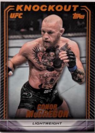 Conor McGregor 2024 Topps Knockout UFC Base #71 Orange
