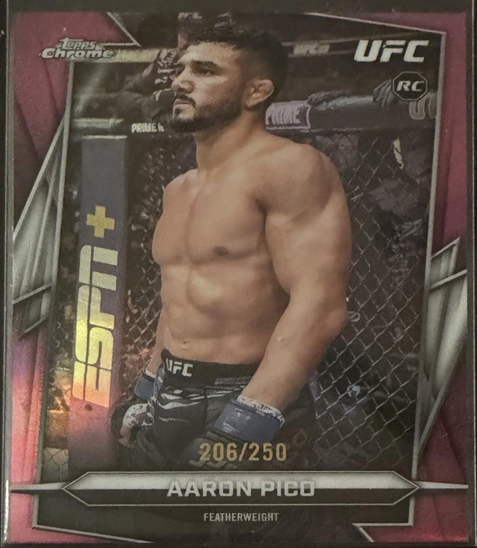 Aaron Pico 2026 Topps Chrome UFC Base #88 Purple Geometric Refractor