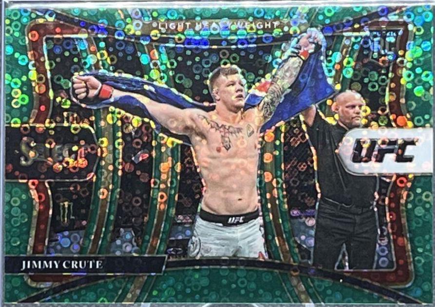 Jimmy Crute 2021 Panini Select UFC Premier Level #126 Green Disco